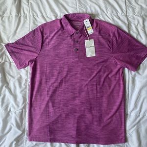 Tommy Bahama Men’s light weight heathered purple golf shirt - M